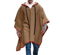 poncho homme chaud couverture ponchos capuche cape pancho hommes poncho laine mexicain poncho hiver cowboy hippie veste alpaga laine hippie chic andine poncho automne hiver poncho capuche poncho