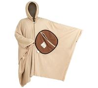 Poncho Isolé, De Survie Sac Couchage Camp en Polaire Cape Couverture Stade Camping Polyvalente, Capuche Coupe-Vent pour Le Plein Air avec léger la randonnée Les activités