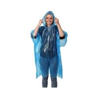 Poncho jetable - LIFETIME - 4 pièces - Bleu - Adulte - Mixte