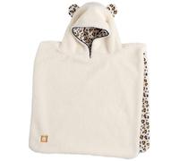 Sauthon Poncho bébé Léopard - Sherpa et gaze de coton - 1-3 ans