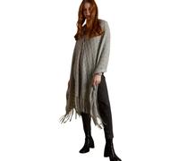 Poncho long femme Admas Punto Gris TU