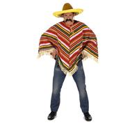 Poncho mexicain adulte - Multicolore