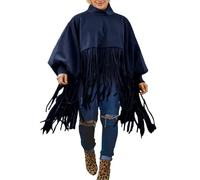 Poncho Mexicain Déguisement Carnaval Femme Costume Deguisement Cowboy Indien Mardi Gras Tenue Cape Hippie Western,Déguisement Cowgirl pour Carnaval Halloween Festival et Soirée à Thème Blue 3XL