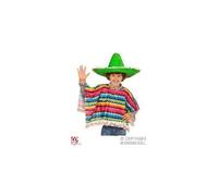 Poncho Mexicain Enfant 5/10 Ans Blanc