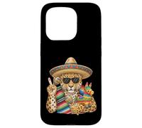 Poncho Mexicain Léopard Cinco De Mayo Fiesta Sombrero Meme Coque pour iPhone 15 Pro