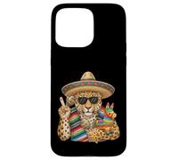 Poncho Mexicain Léopard Cinco De Mayo Fiesta Sombrero Meme Coque pour iPhone 15 Pro Max