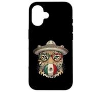 Poncho Mexicain Léopard Cinco De Mayo Fiesta Sombrero Meme Coque pour iPhone 16