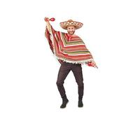 Poncho Mexicain multicolore pour adulte multicolore (x1) REF/91224 Homme ou Femme