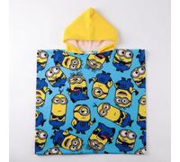 Poncho Minions pour garçons et Filles - Poncho-Serviette à Capuche Minions pour Enfants, séchage Rapide, idéal pour la Plage, la Piscine et l'été, léger et Absorbant.