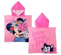 Poncho Minnie pour Enfants - Poncho-Serviette à Capuche Minnie à séchage Rapide, idéal pour la Plage, la Piscine et l'été, léger et Absorbant.