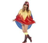 Poncho perroquet adulte taille unique G