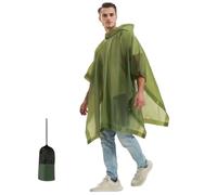 Poncho plui Imperméable avec Capuche, Tapis de Camping/Ombre de Camping Multifonctions 3 en 1, Anti-Pluie Ponchos Pluie Cape De Pluie Réutilisable pour Homme Femme Unisexe