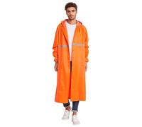 Poncho Pluie Adulte hommes femmes Respirant avec Capuche Cape Longue Réutilisable de en Matériau Eva Ripstop Léger et Imperméable pour Camping Randonnée Vélo Pêche Voyage