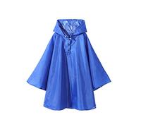 Poncho Pluie Enfant Ultra Léger Couleur Unie Cape Veste de Pluie Manteaux Imperméables avec Capuche pour Garçon Fille