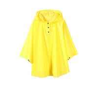 Poncho Pluie Enfant Ultra Léger Couleur Unie Cape Veste de Pluie Manteaux Imperméables avec Capuche pour Garçon Fille