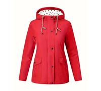 Poncho Pluie Femme Long Tenue Matelassée À Poncho Transparent Vêtements Verte Noire Vetement Manteau de Pluie avec Lestée Veste Rose Femme L