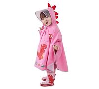 Poncho Pluie ImperméAble Enfant Imperméable Réutilisable Bébé Combinaison de Pluie Dinosaures Dessin Animé Léger Veste de Pluie Garçons Filles Vêtements de Pluie Rose 1-3 Ans