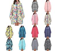 Poncho Pluie Imperméable Femme avec fermeture éclair, Cape De Pluie Leopard Respirante Avec Capuche, Vêtements Imperméables Adulte Reutilisable Idéal Pour Festival, Camping, Voyage, Taille Unique a