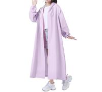 Poncho Pluie Imperméable Femme Léger Respirant avec Capuche Cape de Pluie Femme Réutilisable Poncho Impermeable Adulte de Randonnée Manteaux Impermeables pour Velo Moto Ponchos et Capes Imperméables