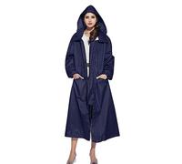 Poncho Pluie Imperméable Femme Long Capuche RandonnéeCape Ciré Velo Festival Impermeable Extérieur Portable Pliable Vêtements Imperméables De Camping
