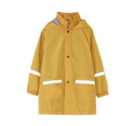 Poncho Pluie imperméable Fille Anti Vent Enfants garçons Filles Bouton Veste de Pluie à Capuche Coupe-Vent imperméable Enfants à Manches Longues à Capuche Trench