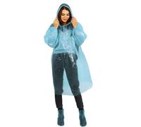 Poncho Pluie Imperméable,Poncho De Pluie Jetable Mixte Impermeable Cape De Pluie Léger Transparent Pour Femme Homme Randonnée Vélo Bivouac Camping Veste De Pluie Avec Capuche Bleu Taille Unique