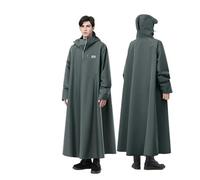 Poncho Pluie ImperméAble Raincoat Plus-Sized Thicken And Lengthen Adult Motorcycle Poncho Rain Gear(Green,L)