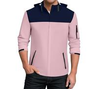 Poncho Pluie Imperméable Velo Vêtements Doudoune Homme Hiver Parka Vestes Décontractée Cape Polaire Bomber Cyberpunk Softshells Surpantalon Manche a Veste Demi Saison Homme Rose XXL