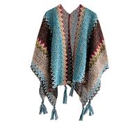 Poncho pour Femme Cardigan Élégant Châle Femme Chauds Poncho Cape Réversible Écharpe Chale Polaire Poncho Femme Châle Femme Écharpe Cape Tricoté Foulard Ouvert