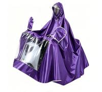 Poncho pour VéLos ÉLectriques, Poncho Unisexe Adulte ImperméAble, TrèS Grande Protection Contre la Pluie pour VéHicule(Purple,8XL-1 Person)