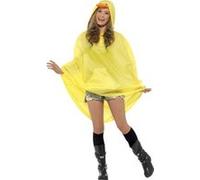 Smiffy's Poncho canard de fête - Jaune