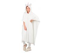 Poncho - PtitClown - Licorne - Adulte - Blanc - Taille unique