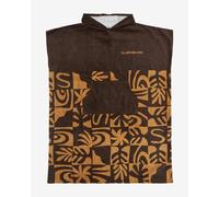 Poncho Quiksilver Hoody Towel marron orange