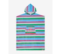Poncho Roxy Stay Magical imprimé bleu vert rose femme