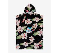 Poncho Roxy Stay Magical imprimé noir vert rose femme
