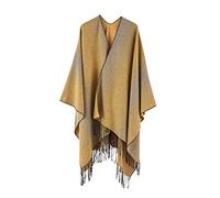 Poncho Ruana pour femme - Capes ouvertes sur le devant - Cardigan pour l'automne et l'hiver - Poncho pour femme - Cape ouverte sur le devant - Poncho ouvert sur le devant - Cardigan enveloppant,