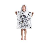 Poncho Serviette à Capuche 101 Dalmatiens - 100% Coton Peignoir pour Enfant & Kids - Sortie de Bain Douce, Confortable et Absorbante - Mignons Peignoir de Bain et Robe de Chambre Garçons/Filles