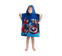 Poncho Serviette à Capuche Avengers Heroes - 100% Coton Peignoir pour Enfant & Kids - Sortie de bain Douce, Confortable et Absorbante - Mignons Peignoir de Bain et Robe de Chambre Garçons/Filles