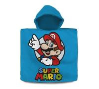 KIDS EUROSWAN Poncho-serviette en coton Super Mario Nintendo 120 x 60 cm