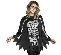 Boland Poncho Squelette, 10134295, Noir/Blanc L