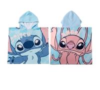 Poncho Stitch pour garçons et Filles - Poncho Stitch pour Enfants avec Capuche et séchage Rapide, idéal pour la Plage, la Piscine et l'été, léger et Absorbant.