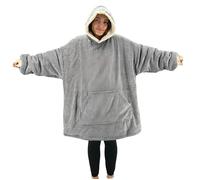 Poncho Sweat gris à capuche Jean louis Scherrer L/XXL