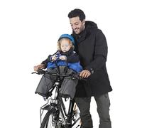 Poncho-Tablier Thermique Et Deperlant Tucano Opossum Front Gris Pour Porte Bebe-Siege Enfant Avant Multicolore