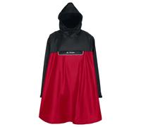 Vaude Bike Valero Waterproof Poncho Rouge,Noir L Homme