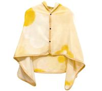 Ponchos Et Capes Femme, Poncho Femme Hiver Chaud Plaid Polaire Chale Polaire Cape Hiver Chaud Unisex Couverture À Carreaux avec Boutons pour La Maison Bureau École I,100×140cm