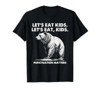Ponctuation Humour Grammaire Blague pour Les Enseignants et Les Fans d'ours T-Shirt