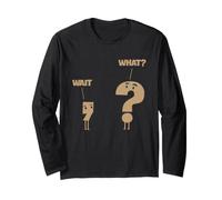 Ponctuation Humour Virgule et Point d'interrogation Grammaire Blague Manche Longue