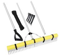 Pond Lake Heavy Duty-Floating Landscape Râpe, outils de suppression d'algues pour jardins et plages Algues Contre-mesures Outils de nettoyage d'étang Design à haute perméabilité Structure légère Tapis