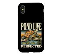 Pond Life Perfecected Turtle Pond Marsh Wildlife Coque pour iPhone X/XS