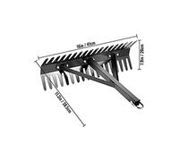 Pond Râteau 16 pouces / 24 RADE AQUATIQUE RAKE DOUBLE CUTEUR LAKE AVEC LA ROPE DE 66 POUPES for PLOND PLACE Aménagement paysager,Forte Adaptabilité(24 inch)